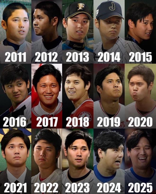Shohei Ohtani’s journey 🐐🧢 Happy New Year! 🍾