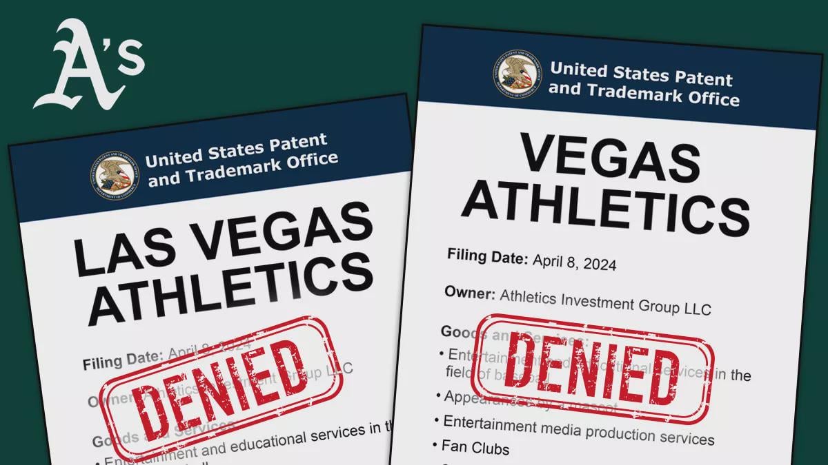 USPTO Denies ‘Las Vegas Athletics’ Trademark as Geographically Descriptive