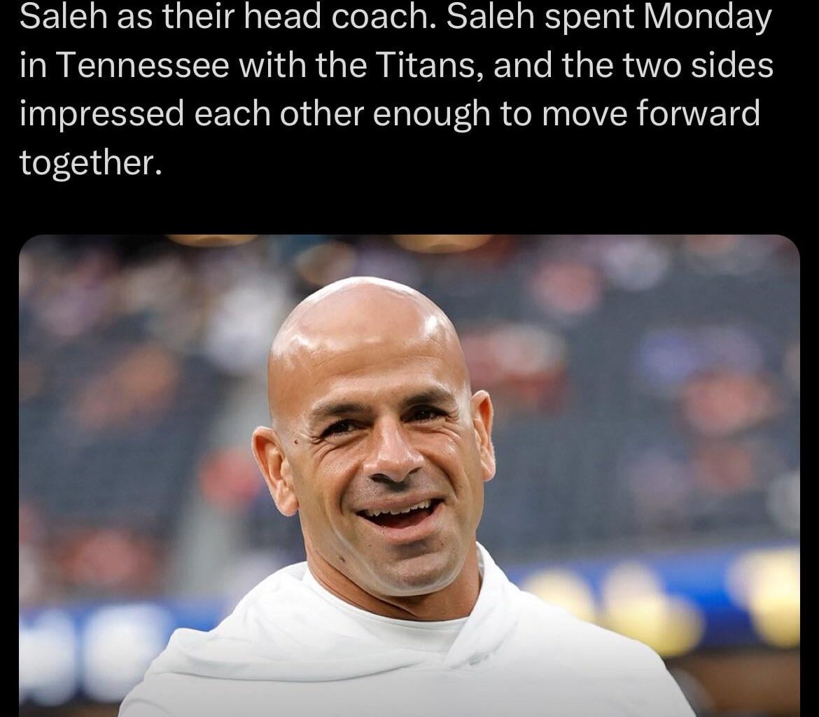 Saleh to the Titans is official