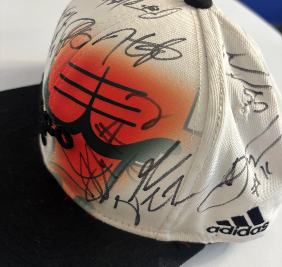 Eye Spy 2013? Bulls team autographed hat edition.