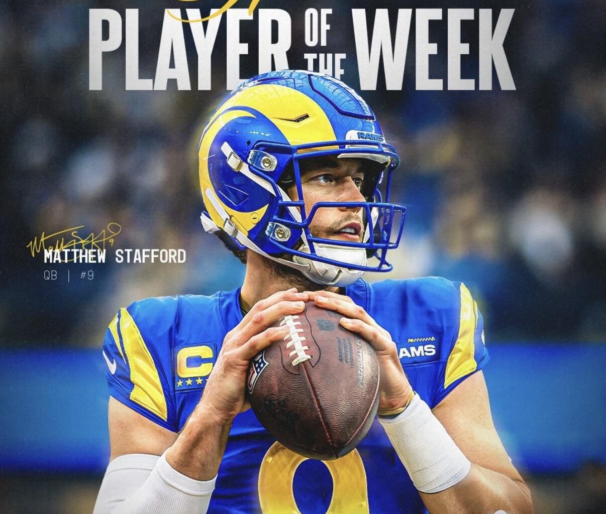 Matthew Stafford is the NFC Week 18 Offensive Player of the Week