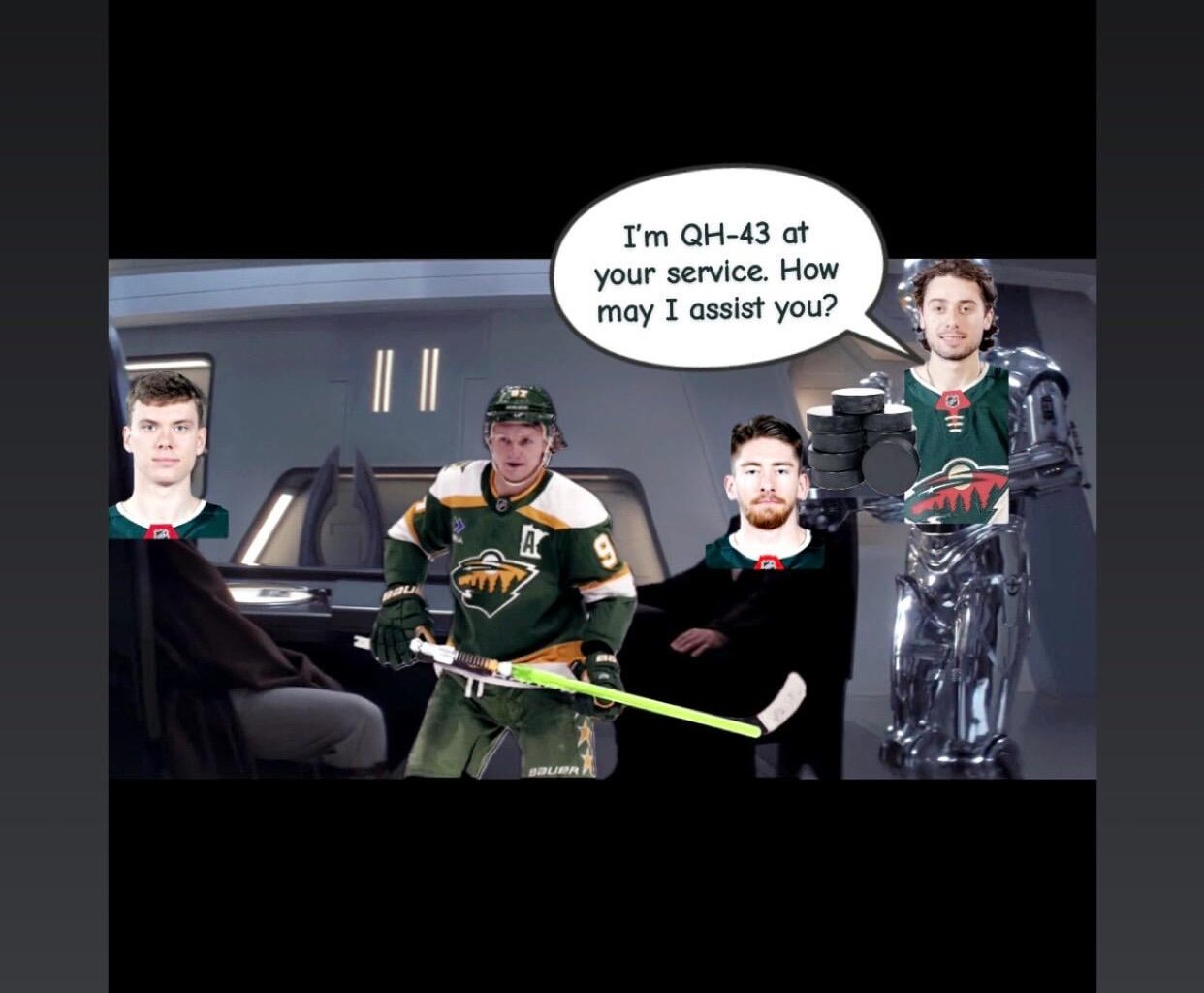 Quinn last night passing out apples left, right, and center.