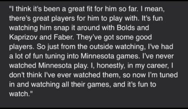 [Russo] Got Jack Hughes after the game and he had so many funny things to say on Quinn/Wild, but this made me laugh out loud … and he laughed saying the last few lines