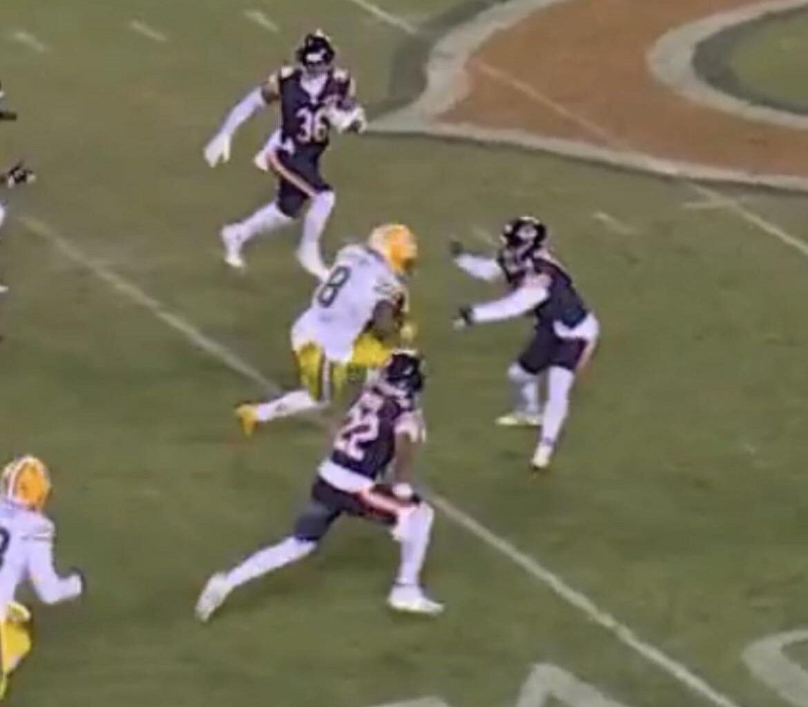 Don’t let the win distract you from the fact that Cairo Santos stood in front of Josh Jacobs going full speed and helped force a fumble.