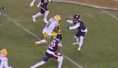 Don’t let the win distract you from the fact that Cairo Santos stood in front of Josh Jacobs going full speed and helped force a fumble.