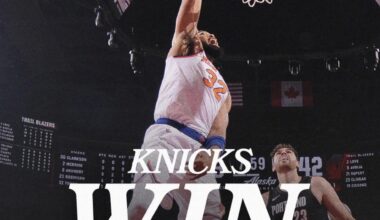 Knicks Win poster! We’re back on track as Josh Hart returns😎🧨🏆