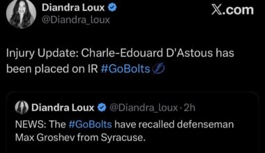 D'Astous on IR ☹️