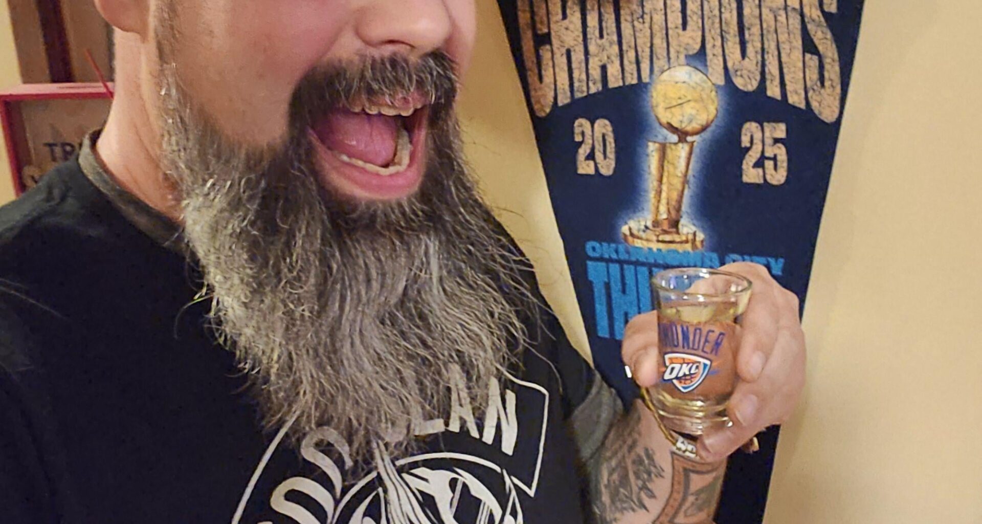 OKC Victory Shot #33 of the '25-'26 Season! 🌩💙🔥💙🌩