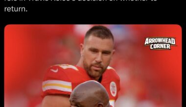 [Arrowhead Corner] There's strong player support inside the #Chiefs building for the return of Eric Bieniemy. It's seen as a significant factor that could play a role in Travis Kelce's decision on whether to return.