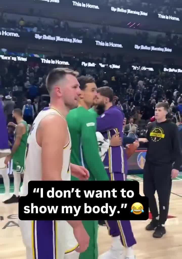 Luka Dončić says he will do a jersey swap with Naji Marshall in the locker room after a win against the Dallas Mavericks: “I don’t want to show my body.”