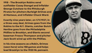 On This Day in Baseball History - January 9