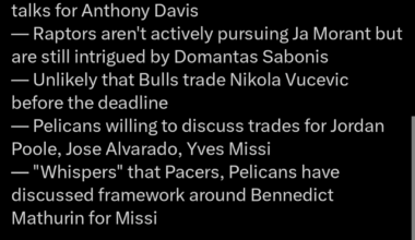 [ Jake Fischer ] Hawks no longer in significant trade talks for Anthony Davis