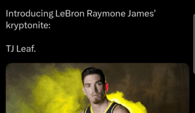 I thought TJ Leaf was the WOAT but he's actually the GOAT