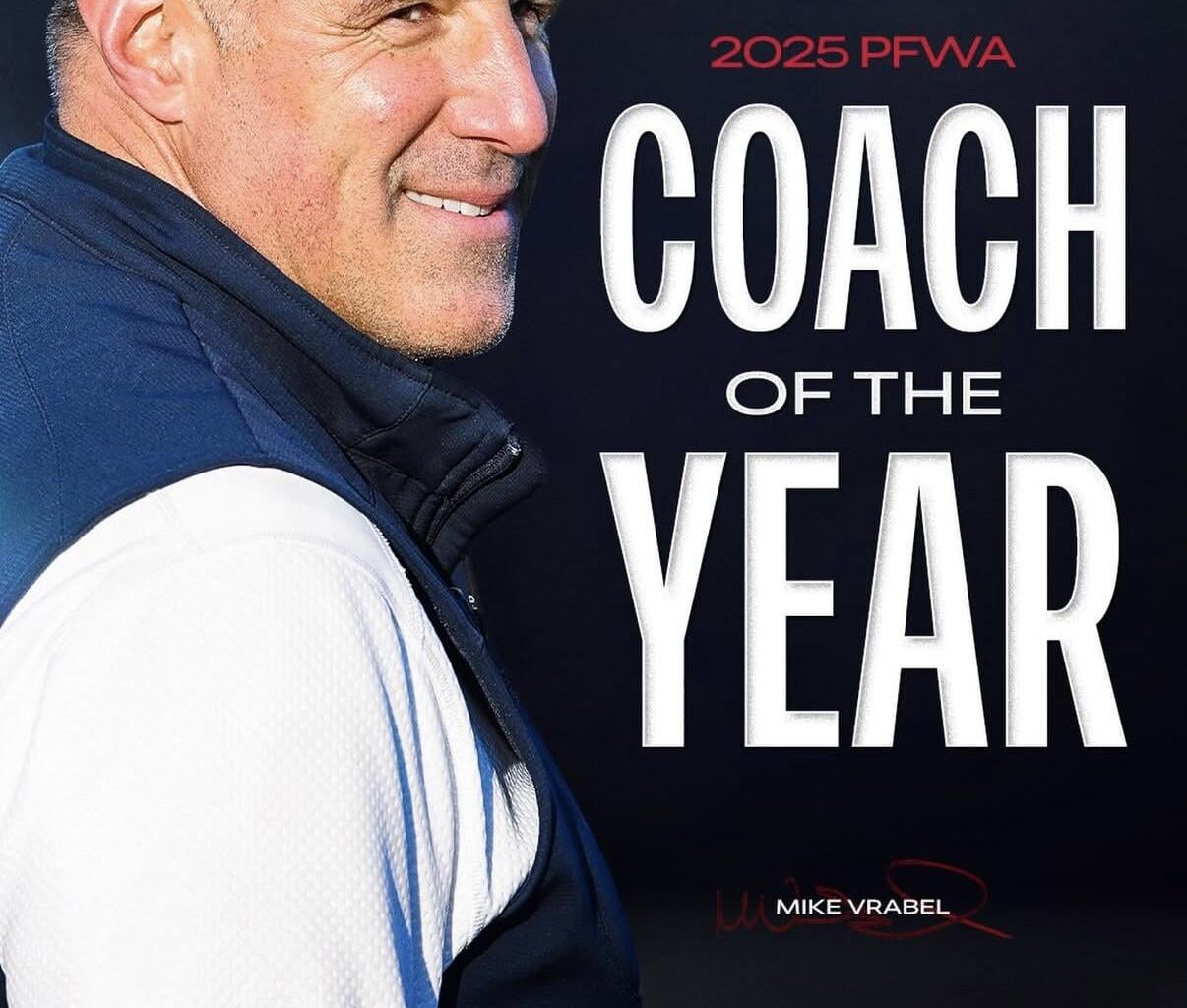 Vrabel 2025 COTY Winner