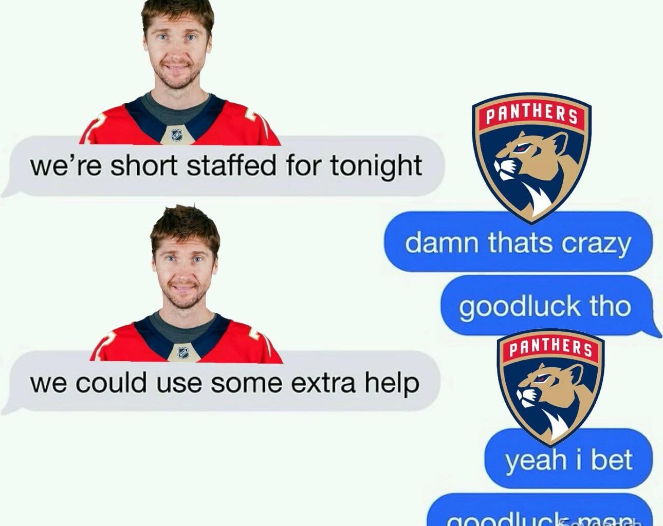 Give us some players back goddamn