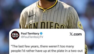 [Foul Territory]:  Padres manager Craig Stammen would love to have Luis Arraez back.