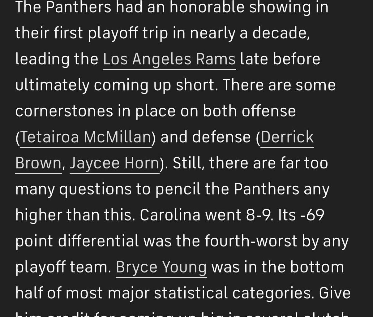 Update from CBS on who they think is most likely to return to the playoffs