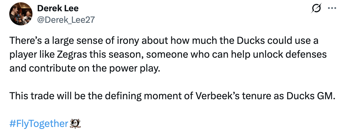 Derek Lee with some harsh words toward Verbeek