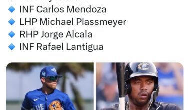 [Blue Jays] OFFICIAL: We’ve signed the following free agents to Minor League deals with invites to #SpringTraining. DH Eloy Jiménez, INF Carlos Mendoza, LHP Michael Plassmeyer, RHP Jorge Alcala, INF Rafael Lantigua