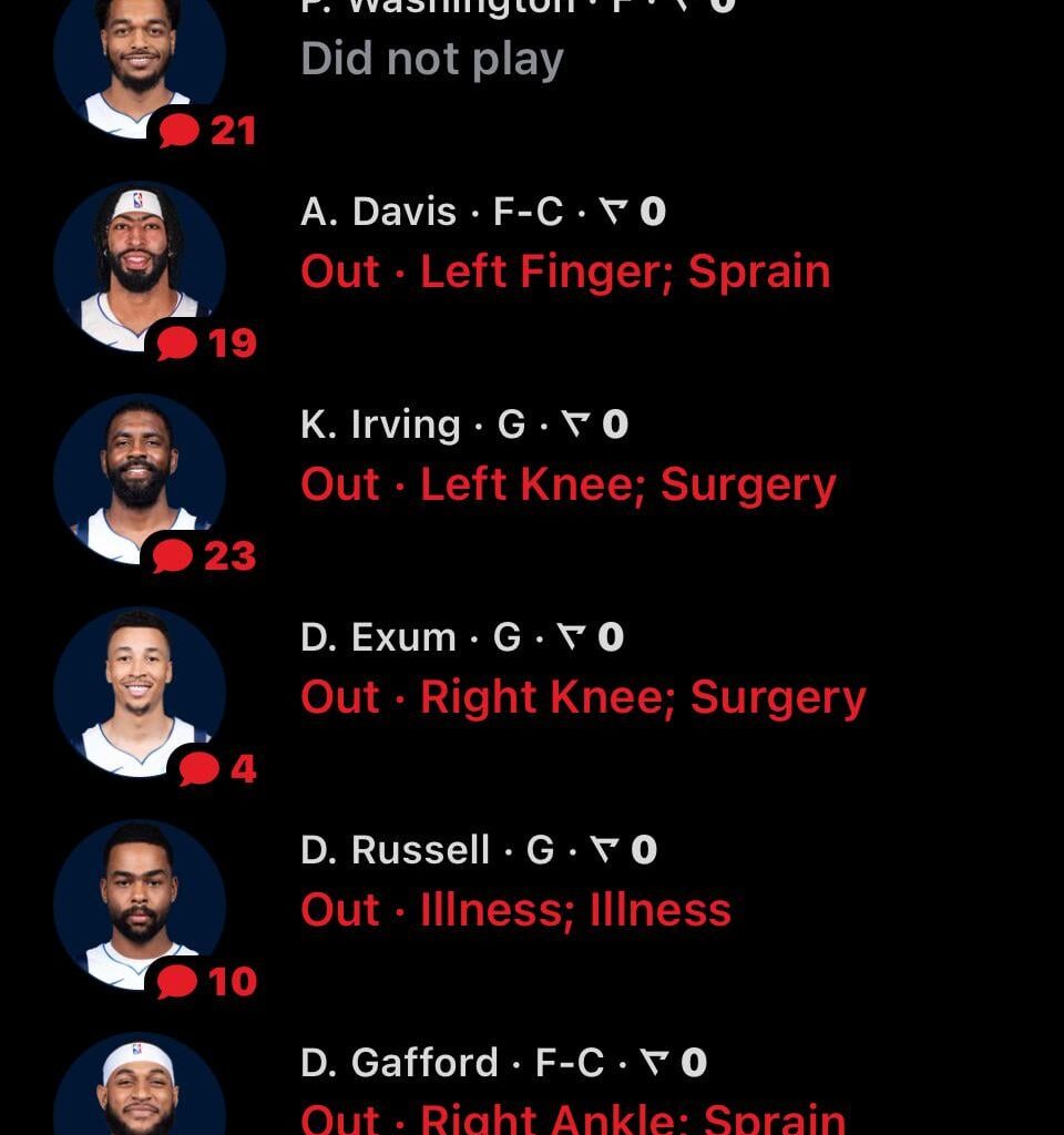 ignore the 7 injuries