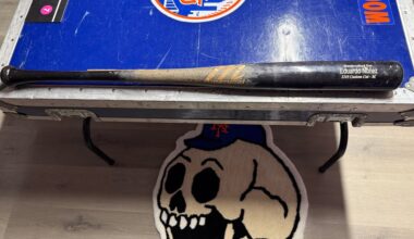 Eduardo Núñez played 2 games for the Mets in 2020, I now own one of his bats from that short time.