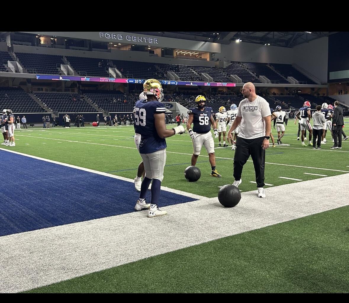 Newly retired Lions OL Dan Skipper is already helping coach at the 2026 East-West Shrine Bowl.