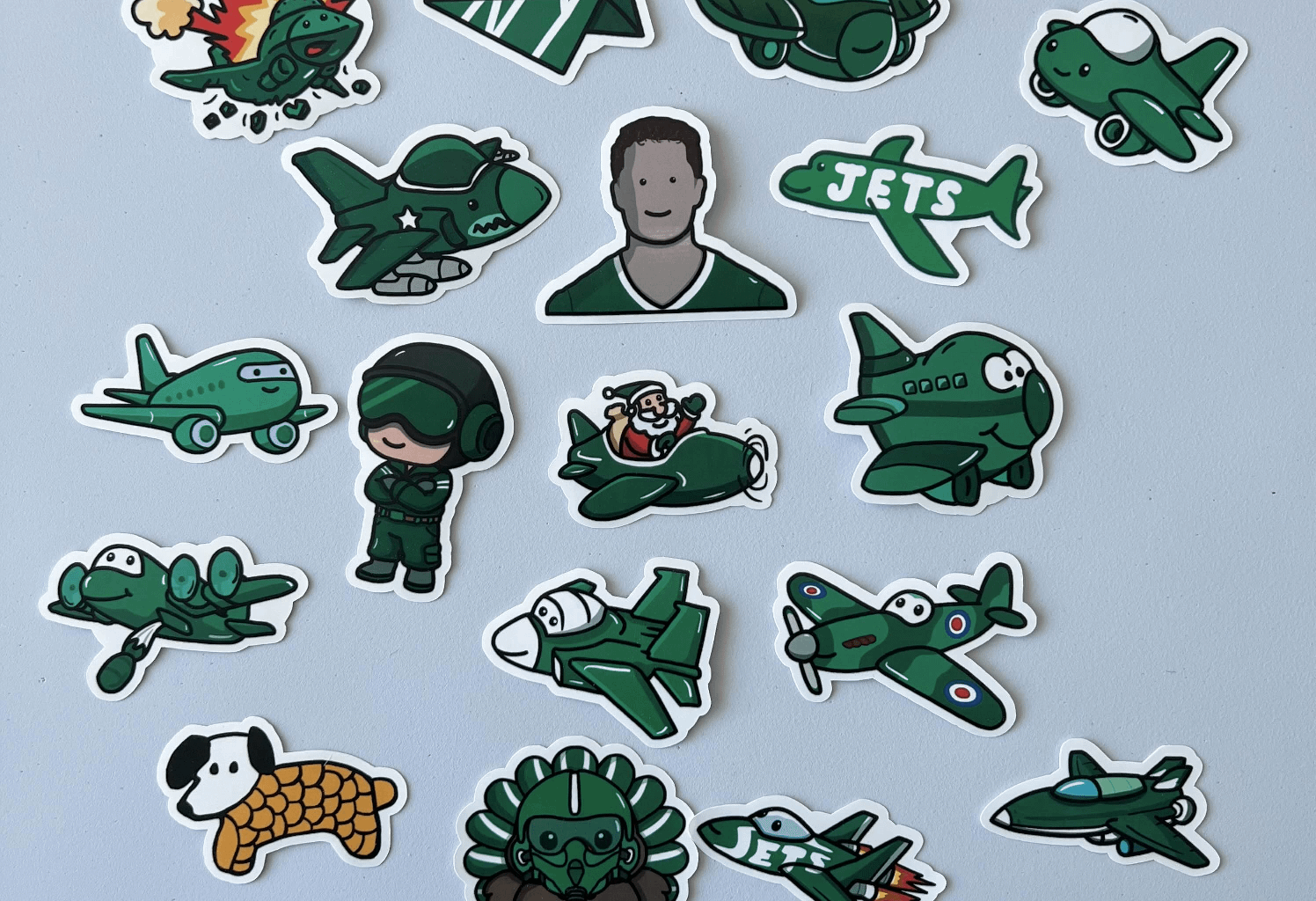 The 2025 New York Jets Doodles As Stickers :)