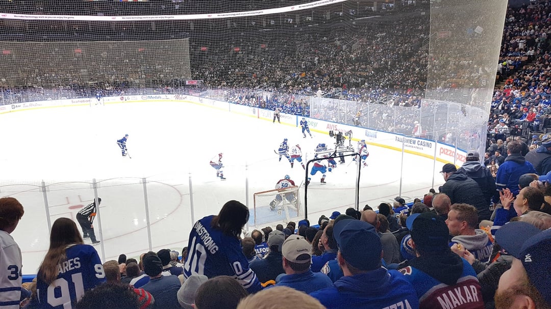 Didn't have time to post this earlier... It was awesome to see plenty of Avs fans at the arena today! GO AVS GO!!!!