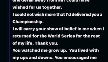 [Mae] Passing along a message from 2x All Star, Bo Bichette: