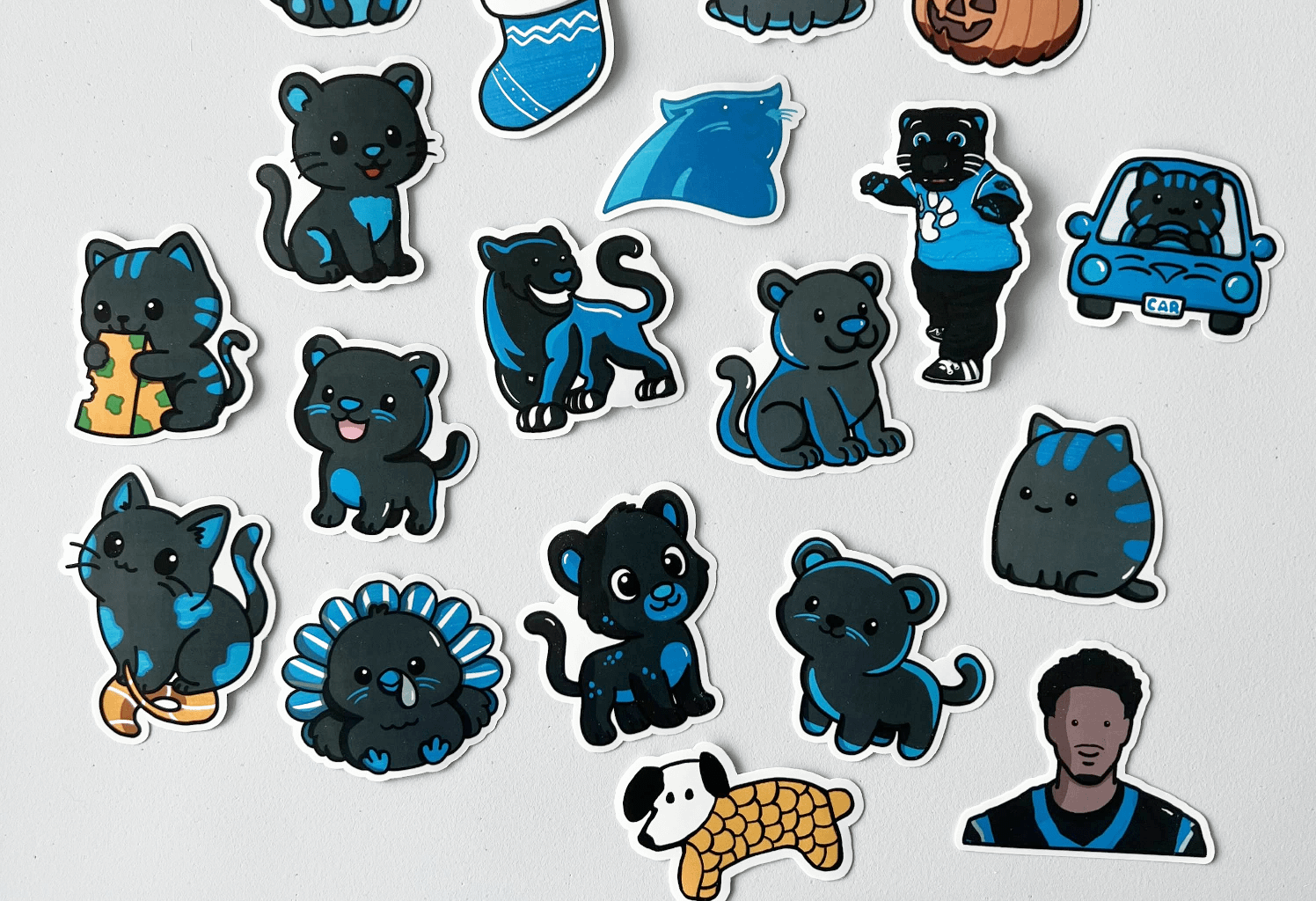 My Weekly Panthers Doodles as Stickers :)