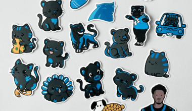 My Weekly Panthers Doodles as Stickers :)