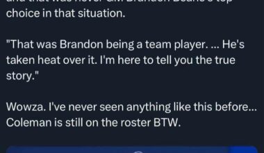 Coleman potential trade.