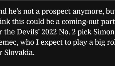 Prospects at the Olympics/Scott Wheeler