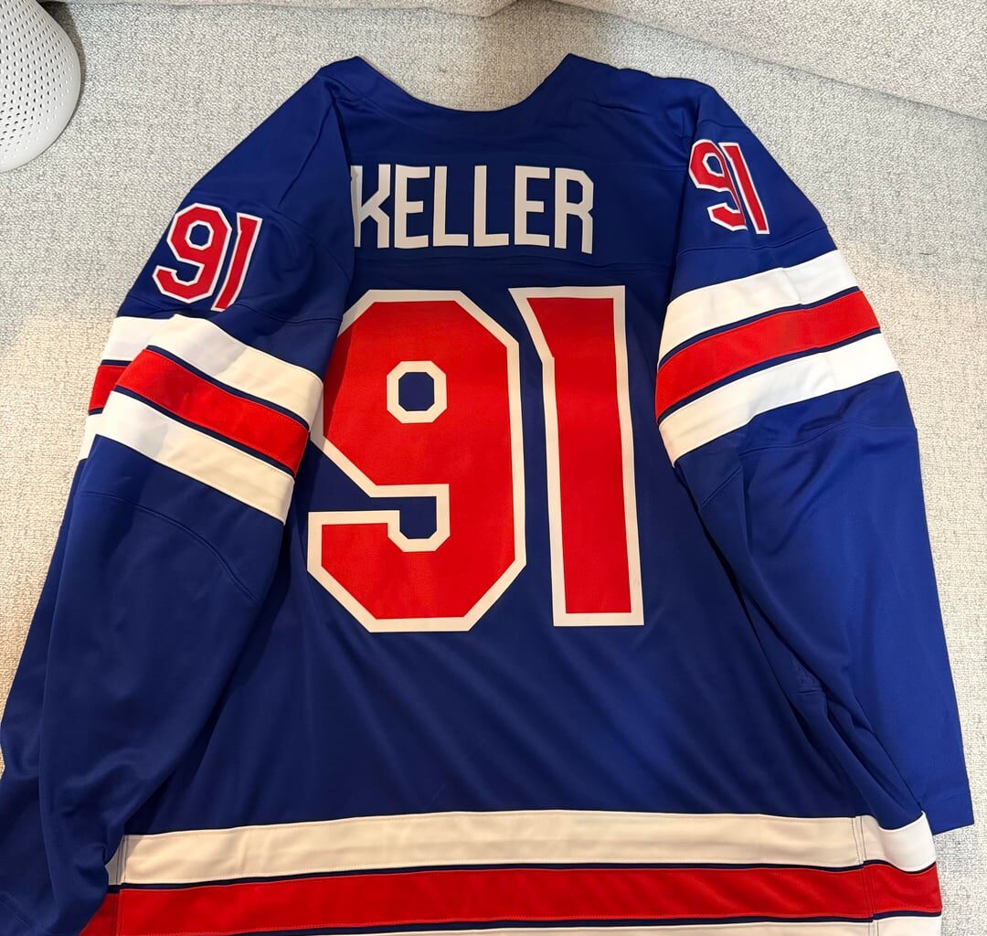 Keller Olympic jersey showed up today from fanatics!