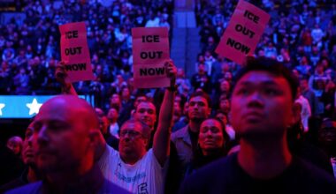 [Krawczynski] A Wolves season ticket holder who attended their game against Golden State last night: “It’s kind of nice to come and try to forget everything for a couple of hours.” When asked if it felt like a real game: “Not really.” “Nothing feels right. Our hearts aren’t in it,” an employee said.