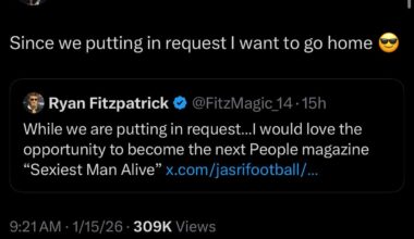 [Tyreek Hill] Since we putting in request I want to go home 😎
