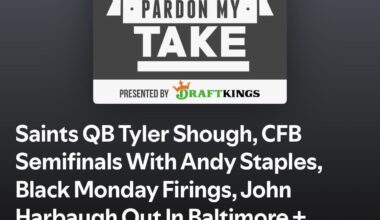 Tyler Shough on today’s PMT for any AWL’s