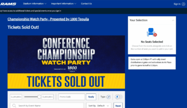 NFC Championship Game watch party at SoFi is sold out.