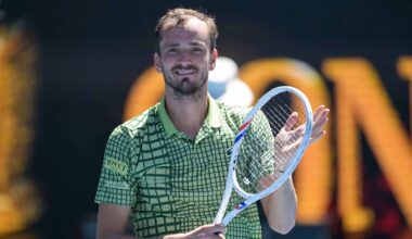 Daniil Medvedev rallies from two sets down to beat Fabian Marozsan Friday in Melbourne.