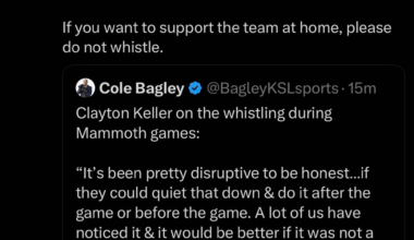 About the whistling...