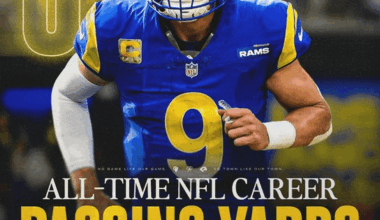 Despite the off-game, our QB and MVP candidate have moved to 6th on the all-time passing yards list.