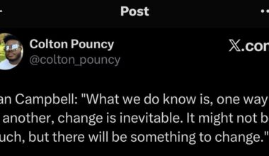 Dan Campbell on change for next season