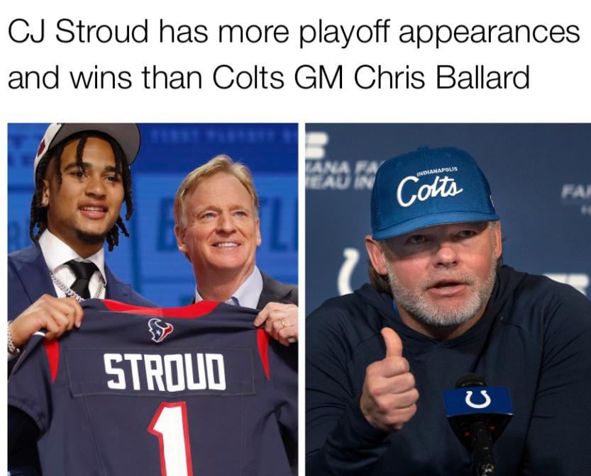 Holy shit fire Chris Ballard, this is mind blowing.