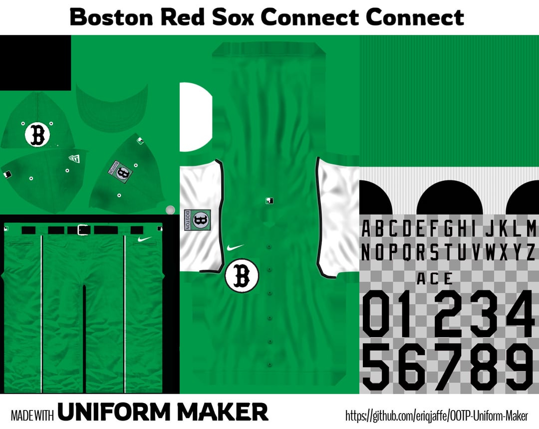 Some fixes to the MBTA F-W Line Jersey, and a Green Line Jersey(with green and white pants)