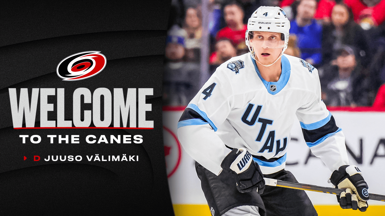 Canes Acquire Juuso Välimäki From Utah | Carolina Hurricanes