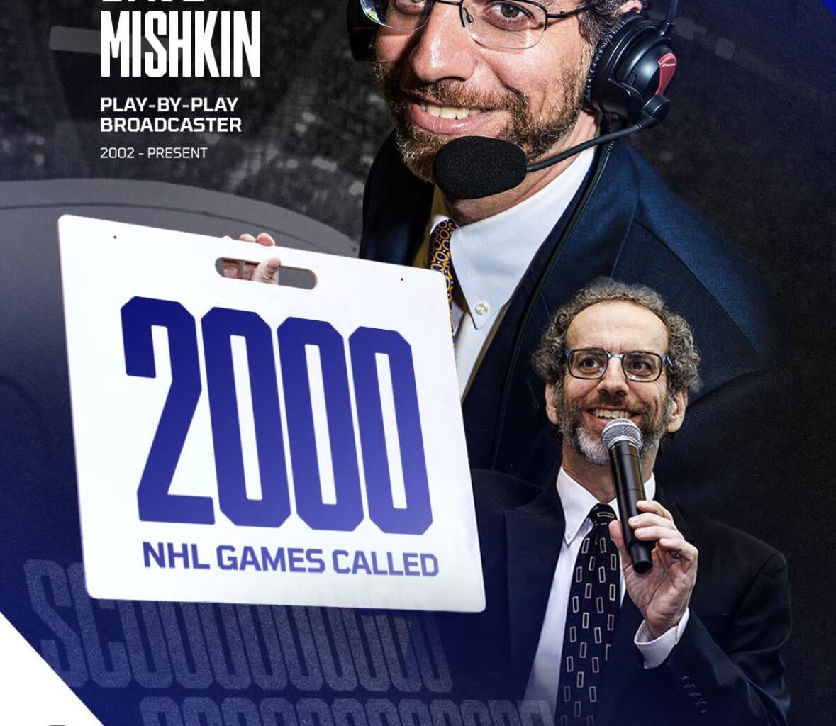 Dave Mishkin is calling his 2,000th NHL game tonight!