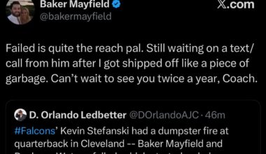 [Baker Mayfield] This Divison is the gift that keeps on giving