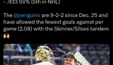 Been getting some great goaltending as of late