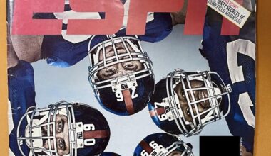 Back when our O-line was so good they made the cover of ESPN…