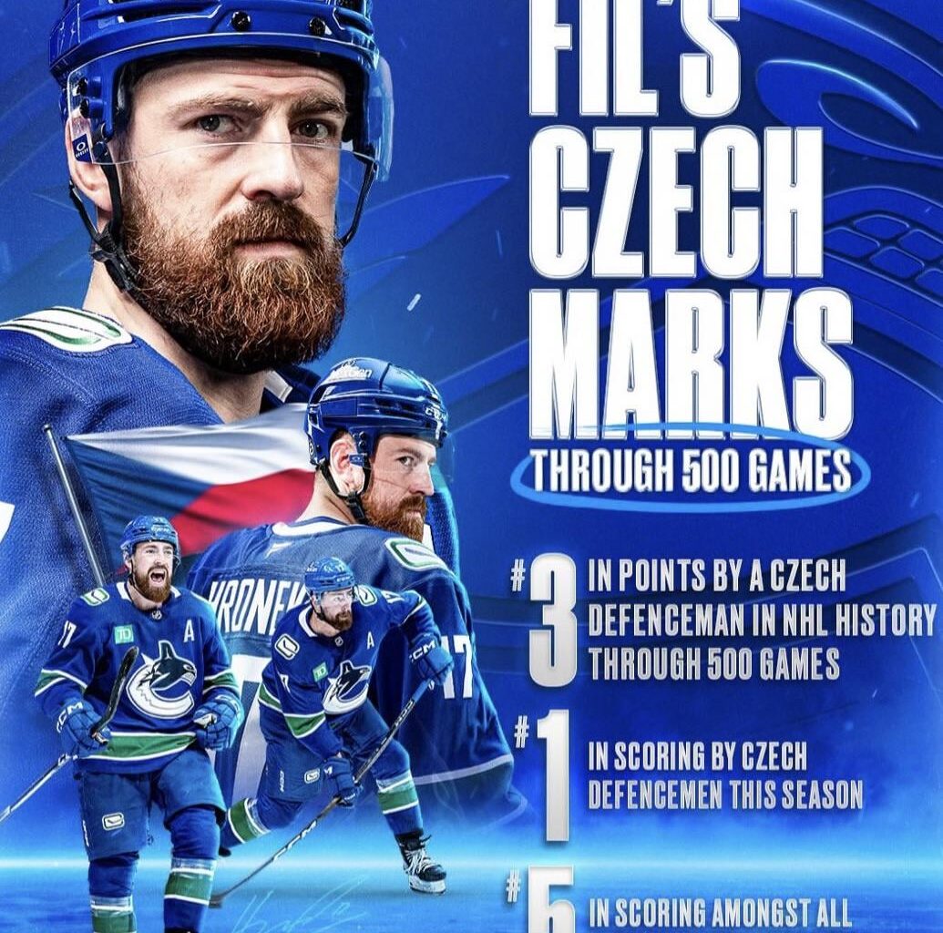 [via Canucks] “Czech-ing in after 500 games. ✅”